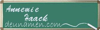 Annemie Haack Visitenkarte